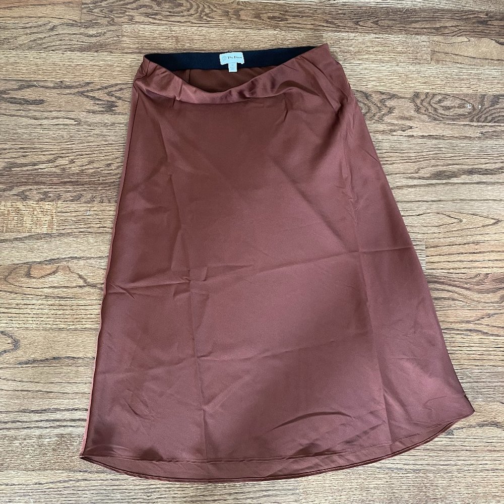 The Drop Women's Maya Silky Slip Skirt - Size Medium